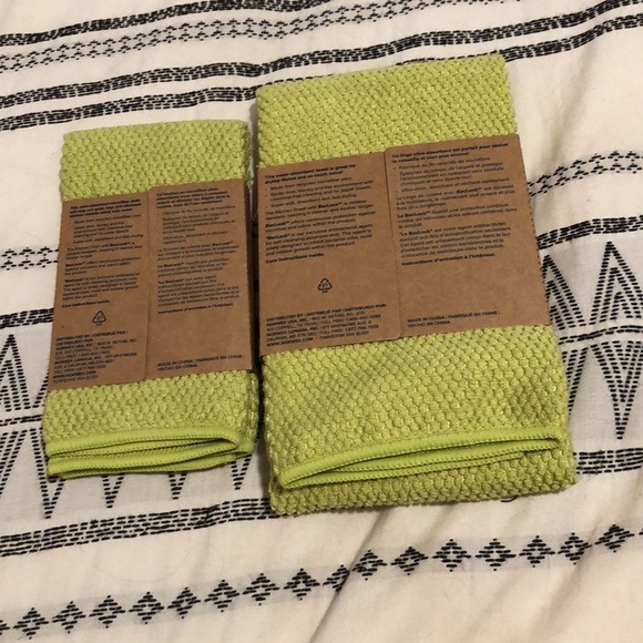 Norwex Diamond Textured Kitchen Towel & Cloth Set AVOCADO NIP - Picture 6 of 6